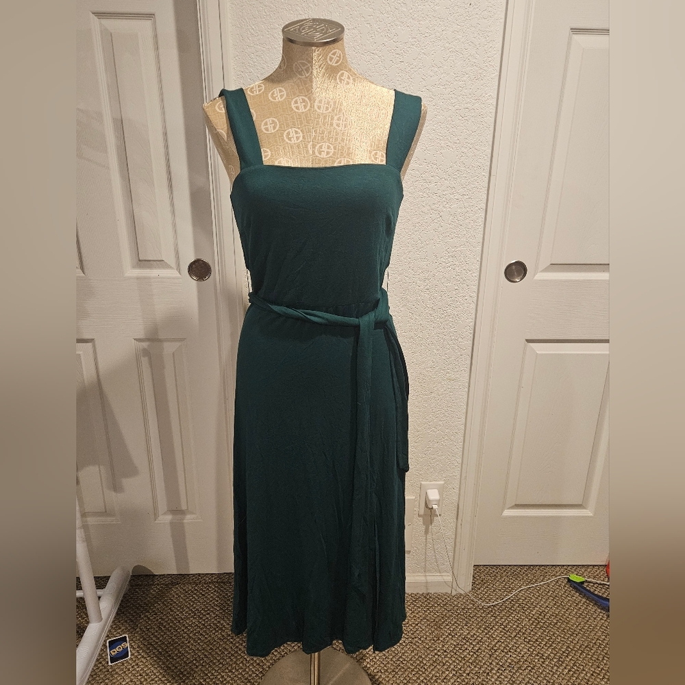 Elegant Green Sleeveless Dress Sugar + Lips Size XS
